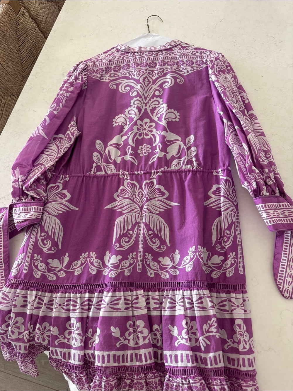 Farm Rio Lilac Sweet Garden Mini Dress - Picture 3 of 3